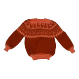 Sweater Pullover Lana Alpaca Llama Andino Talle 4 Niños/as 