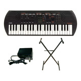 Combo Teclado Casio Sa81 + Soporte Tijera + Fuente Nin#