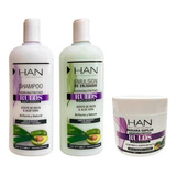 Kit Han Rulos - Shampoo + Acondicionador + Baño De Crema