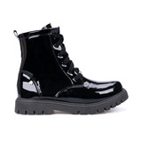 Bota Infantil Coturno Feminino Preto Menina Fashion