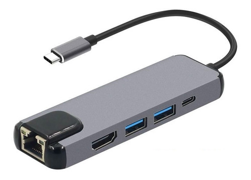 Adaptador Usb Tipo C Hub Usb 3.0 Hdmi Giga Lan Rj45 