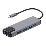 Adaptador Usb Tipo C Hub Usb 3.0 Hdmi Giga Lan Rj45 