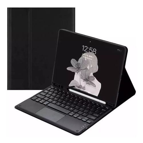 Capa Teclado P/ iPad 7 8 9 Tela 10.2 Couro Bluetooth S/ Fio