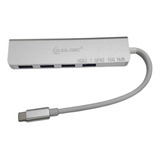 Hub Usb Tipo C Multiplicador 4 Puertos Pc Notebook