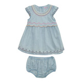 Vestido Bebe Niña Denim Pillin