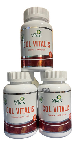 Colon Vitalis Pack 3 Frascos Colon Irritable, Gastritis