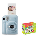 Câmera Instax Mini 12 + Filme De 60 - Kit Exclusivo - Azul