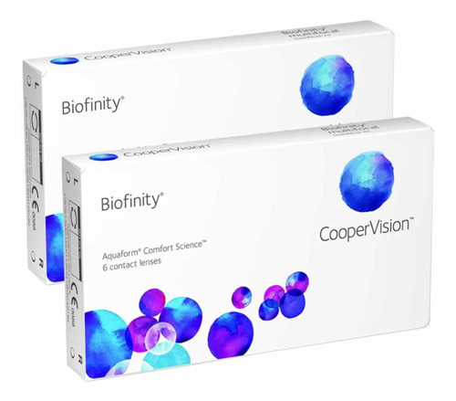 2 Caixas Lentes De Contato Biofinity + Estojo De Brinde