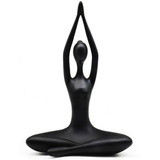 Figura Yoga Manos Arriba Negro 33,5 Cm Afj