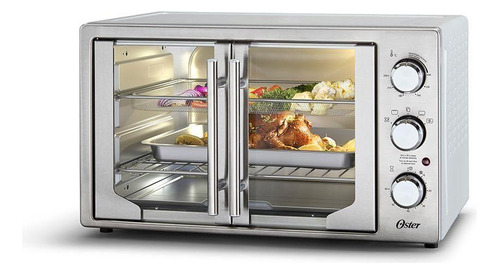 Forno E Fritadeira Sem Óleo 2 Em 1 Oster 42l 220v