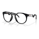 Óculos De Grau Redondo Oakley Hstn Rx Polished Black