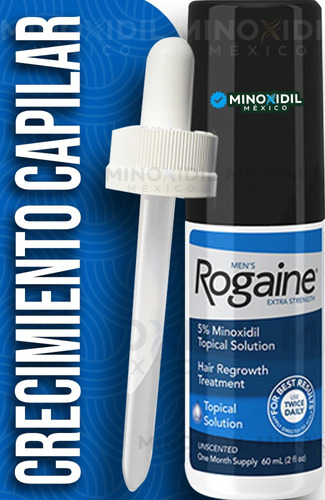 Rogaine Men´s 5% Topico Extra Fuerte 1 Mes Suministro 60 Ml