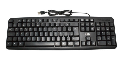 Teclado Com Fio Usb Haiz  2.0 Clássico Escritório Pc Hz530