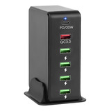 Cargador Pd De 20w Multi Usb Qc3.0 Estación De Carga Rápida