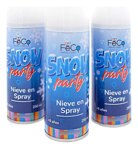 Caja Nieve Artificial Spray Navidad 48 Unidades 