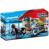 Playmobil® Moto De Policía Persecución De Ladrón Intek 70572