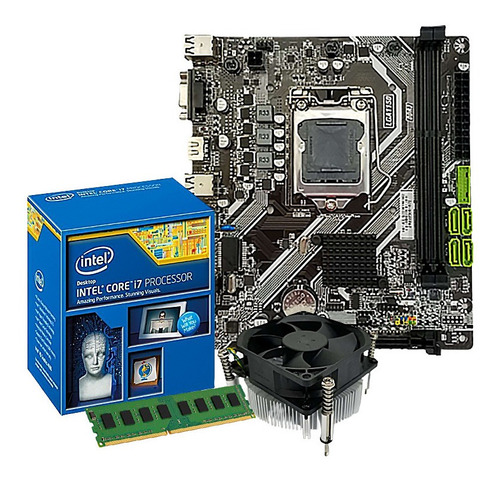 Kit I7 4790 + Placa Mãe H81 + 8gb Ddr3 1600 + Nfe