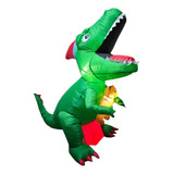 Inflable Dinosaurio Navideño 180 Cm Luz Led 