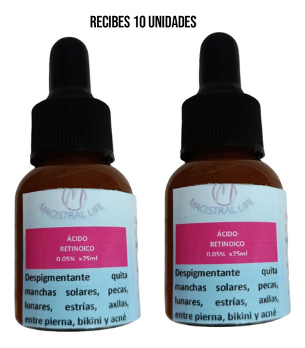 10 Lociones Peeling, Acné, Manchas, Pica - mL a $34