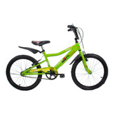 Bicicleta Paseo Infantil Peretti Cross R20 Frenos V-brakes Color Verde Con Pie De Apoyo  