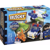 Blocky Super Policias Con 70 Piezas Original Dimare