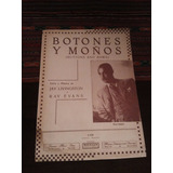 Antigua Partitura Botones Y Moños Livingston Y Evans