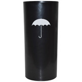 Cesto Plástico Porta Guarda Chuva 50 Litros Preto Com Silk