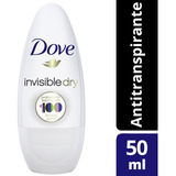 Antitranspirante Dove Roll On Invisible Dry Clean Touch 50ml