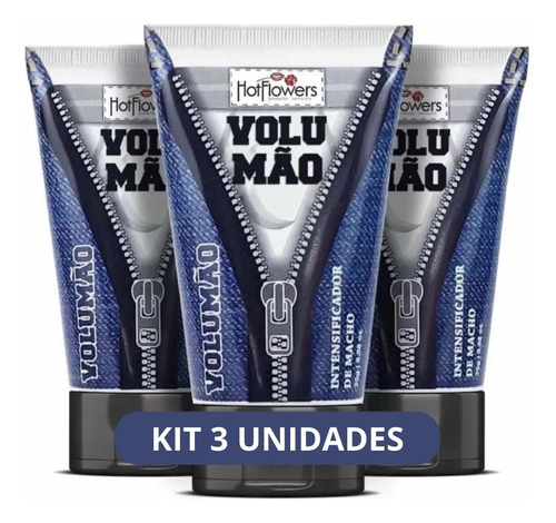 Kit 3 Volumão Aumento Instantâneo Masculino 25g