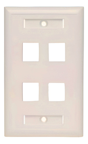 Faceplate Cargado 4 Puertos Cat5e Rj45 Belden Beige Ax100379