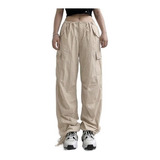 Pantalones Cargo Para Mujer Hippie Joggers Y2k Aesthetic #v