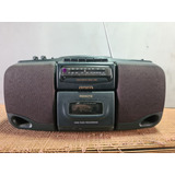 Radio Aiwa Csd-ex220u Stereo Cd Fita/ Am/fm Comdefeito No Cd