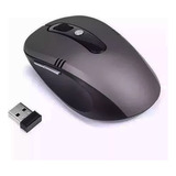 Mouse Sem Fio Wireless 2.4ghz Usb Notebook Alcance 10m Cinza