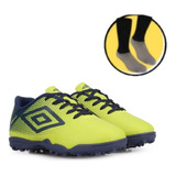 Botin Umbro Niños Game Am/az 1041516 +medias Gratis!