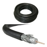 Cabo Coaxial Rg6 Preto 95% Malha Antena/tv Cabo Rl 30mts