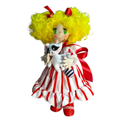 Muñeca Candy 36cm Textil Hecho A Mano Vintage | Envío gratis
