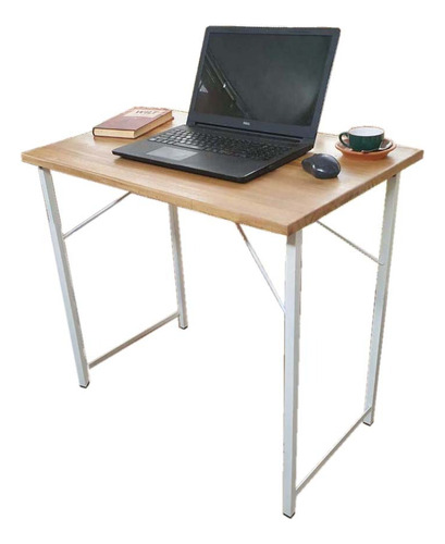Mesa-escritorio-plegable De Hierro  Madera