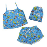 Pijama Rugrats Nickelodeon Retro Musc + Pantalon Short