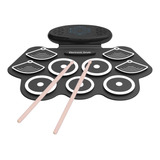 Electronic Drum Pads Roll 9, Batería Integrada Portátil