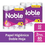 Pack De 2 Papel Higienico Noble Dh 22mts x 40