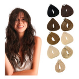 20 Extensiones Tape Adhesiva Cabello 100% Natural Ondas 60cm