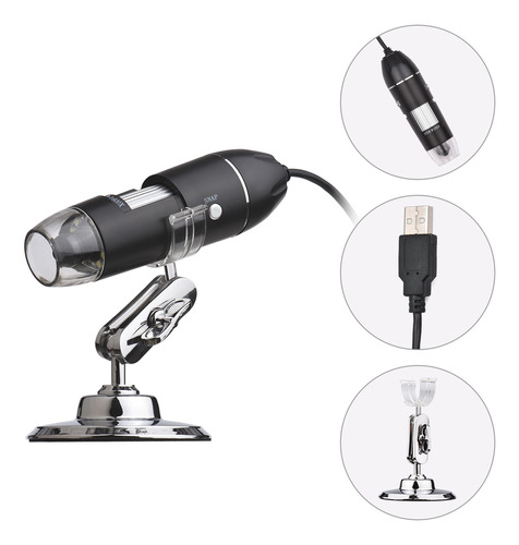 Microscopio Electrónico Portátil Pequeño De Mano Usb 1600x