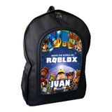 Mochila Roblox Personalizada Escolar