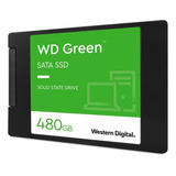 Ssd 480gb Sata3 Wd Green, Wds480g3g0a, Western Digital