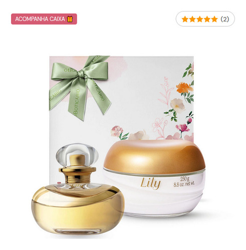 Kit Presente Lily - Eau De Parfum + Creme Acetinado