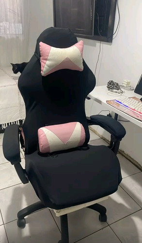 Capa De Cadeira Gamer Ajustável Resistente Anti Gato