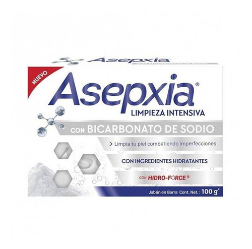 Asepxia Jabón Limpiezaintensa Con Bicarbonato De Sodio 100gr