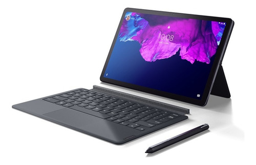 Tablet Lenovo Tab P11 11'' 4gb Ram 128gb +teclado Y Lapiz Color Gris Oscuro