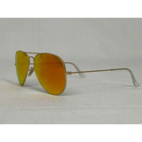 Lentes Rayban Aviator Originales 100% Espejados Naranjas