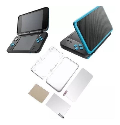 Capa Case Protetora + Película Tela Lcd Nintendo New 2ds Xl